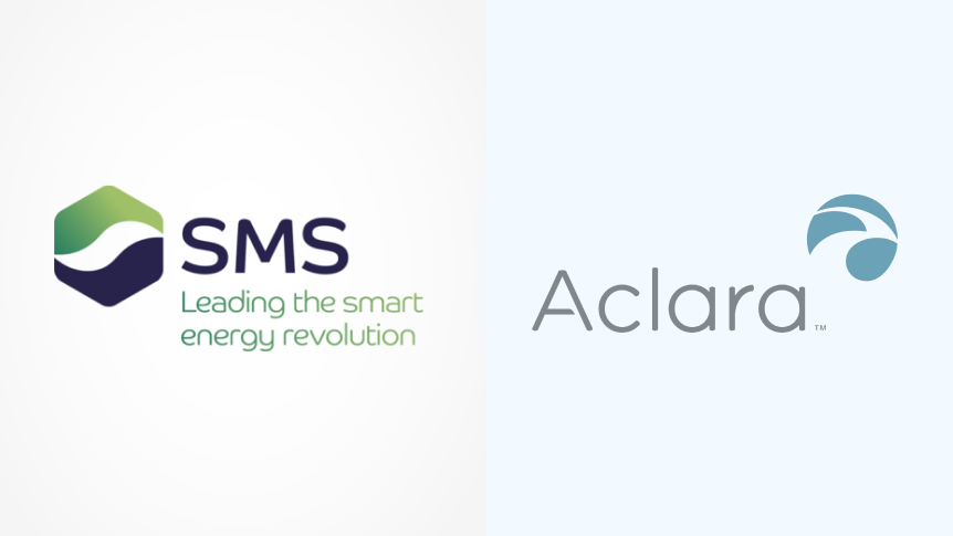 SMS and Aclara logos