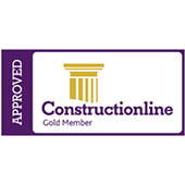 Image showing the Approved Constructionline gold member logo