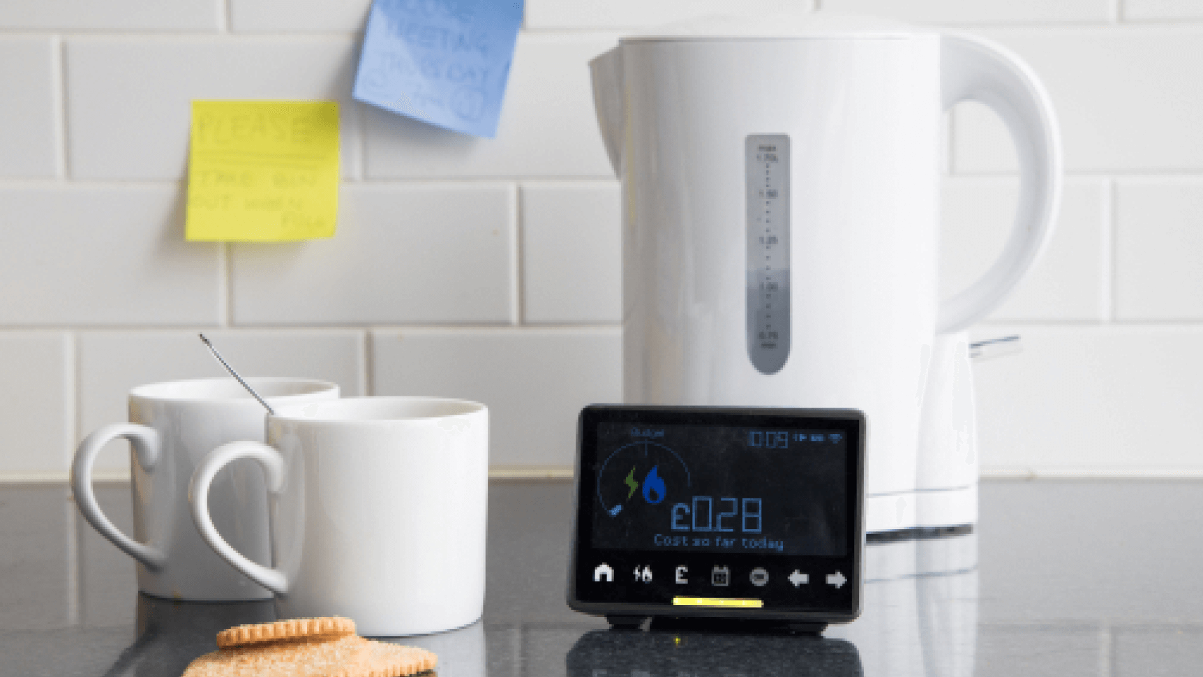 Smart meter in kitchen