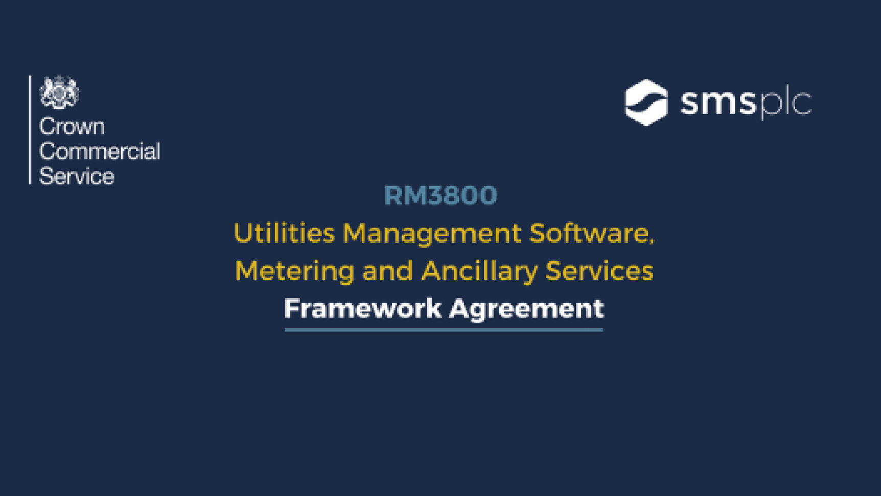 RM3800 Utilities Management Software, Metering and Ancillary Services Framework Agreement